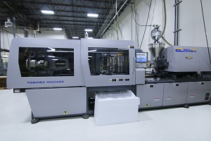 Picture of a Toshiba EC-SX injection molding machine.